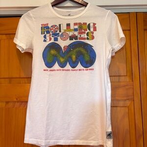 Trunk Ltd. Encore The Rolling Stones Band Graphic T-Shirt, Cream White Size L